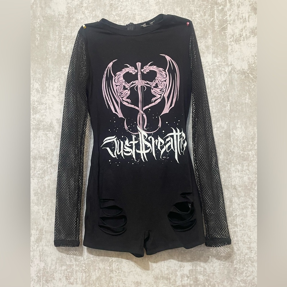 Fashion Nova Black and Pink Jumpsuit